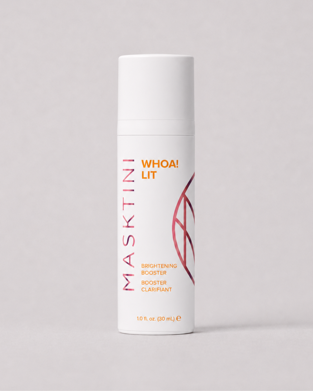 Masktini skincare product on a gray background